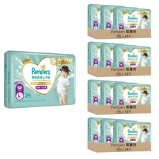 Pampers 幫寶適 原廠公司貨 極上守護 一級幫散熱拉拉褲 10~15kg, L+, 408片