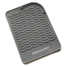 일상나눔 데임 방지 실리콘 고데기 패드, 그레이