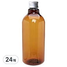 Glassdomae DN500 棕色飲料容器 鋁製銀蓋, 500ml, 24個