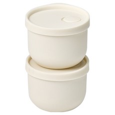 실리만 아이스웨이 실리콘 냉동 밥용기 아이스화이트, 2개, 350ml