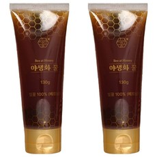 Bee at Honey 100 野生花軟管蜂蜜, 130g, 2個