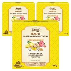 자이니 진저레몬 캔디, 500g, 3개