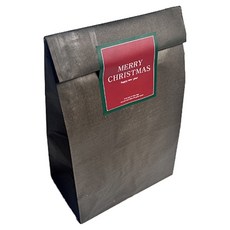 TINA PICNIC 方底紙袋 30入 + 聖誕包裝貼紙 紅色混合 30入 套組, 1套