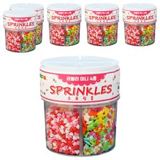 내츄럴팩토리 스프링클 러블리 미니 4종 세트, 48g, 6개