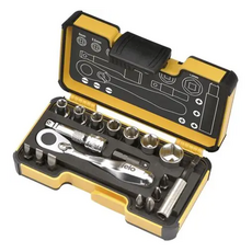 felo, 高強度收納盒 + 迷你板桿 + 套筒 + 一字起子頭 + 十字起子頭 + 延長接桿 + 轉接頭 + 起子頭接桿, 1組