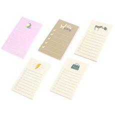 indi.k 待辦事項便條紙 5入, 混合顏色, 1套