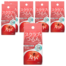 BCL AHA 柔膚潔面皂 磨砂 AHA 3種配合, 100g, 6包