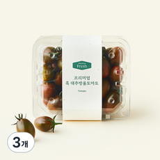 프리미엄 흑대추 방울토마토, 500g, 3개