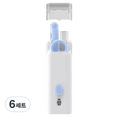 溫馨商店 7合1 智能裝置 鍵盤清潔套組, 6套, 藍色