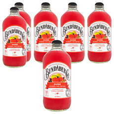 BUNDABERG 賓德寶 紅心芭樂風味氣泡飲, 375ml, 6瓶
