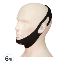 밀리언즈 입벌림방지 2단 밴드 블랙, 6개