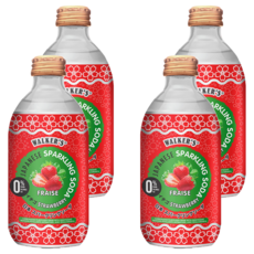 沃克斯 無糖氣泡飲 草莓風味, 290ml, 4瓶