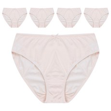 Base Alpha Essential 女性用40支純棉無螢光中腰內褲 5件組, 杏色