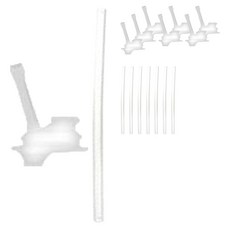 Richell 利其爾 AQ吸管杯替換飲用杯 2入+吸管 2入組 S-2, 4組, 單色