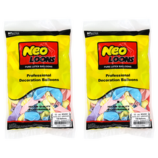 Neotex Neoloons 圓形氣球 13cm 100入, 2套, 馬卡龍霧面混色