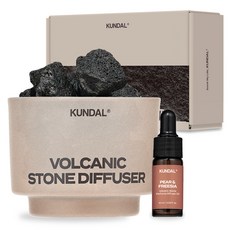 쿤달 볼케닉 스톤 퍼퓸 디퓨저 세트, 페어앤프리지아, 10ml, 1세트