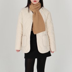 닷이프 여성용 퀄팅 뽀글이 안감 아우터