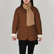 닷이프 여성용 퀄팅 뽀글이 안감 아우터