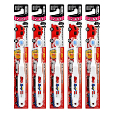 EBiSU 惠百施 TOMICA 兒童牙刷, 造型牙刷 口腔清潔 2-6歲, 顏色隨機, 1入, 5支