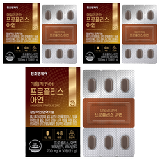 데일리코어 프로폴리스 아연 21g, 3개, 30정