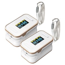 리빙블리 고급형 가정용 산소포화도 맥박 측정기 LV-09, 화이트, 2개, 1개입