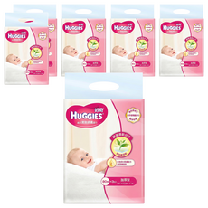 HUGGIES 好奇 天然綠茶清爽親膚嬰兒濕巾 加厚型 80張, 240張, 6袋