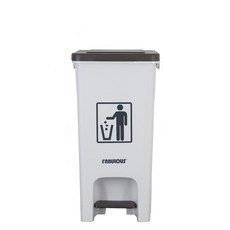 FABULOUS VINS 腳踏式垃圾桶 30L, 白色
