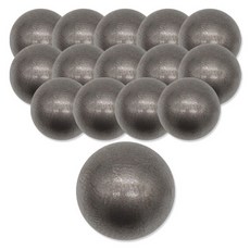 ButtonKing 半圓頂鈕扣 10mm, 霧面黑鎳, 15個