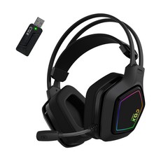 COX 3모드 RGB 초경량 유무선 헤드셋, 블랙, SCARLET W