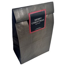 TINA PICNIC 角底袋 30入 + 聖誕包裝貼紙 黑色 + 紅色混合 30入組, 1套