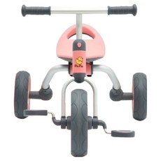 피오피오 유아용 자전거 밸런스바이크+세발자전거 2in1 어린이 자전거, 코랄핑크, 1개