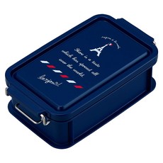 OSK 日式雙層便當盒, 藍色, 1個