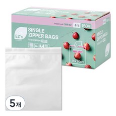 EZn이지엔 베이직 싱글지퍼백, 중(M), 150개입, 5개
