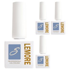 勒莫爾 水晶光澤免擦拭上層凝膠, 10ml, 超級, 4個