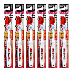 EBiSU 惠百施 TOMICA 兒童牙刷 口腔清潔 2-6歲, 顏色隨機, 1入, 6支