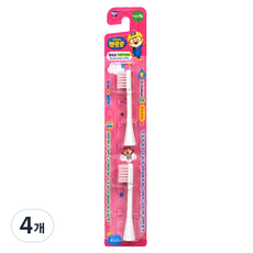 Pororo 淘氣小企鵝 兒童電動牙刷頭, 粉色, 4件