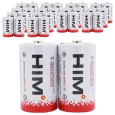 HIM 鹼性C型電池, 1入, 30個