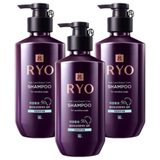 RYO 呂 9EX滋養韌髮洗髮精 敏感頭皮適用, 400ml, 3瓶