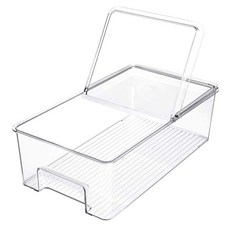 Homevanesse 透明 PET 冰箱整理托盤 36.1x20.5x11.1 公分, 1個, 1入