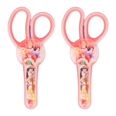 Sun-star 兒童專用剪刀，迪士尼公主/冰雪奇緣/迪士尼彩粉公主，柔軟握柄，不易沾黏，配有專用保護殼, 2個