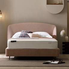 소노시즌 패브릭 코지 허그 침대 프레임 단품 방문설치, 뮤트 핑크