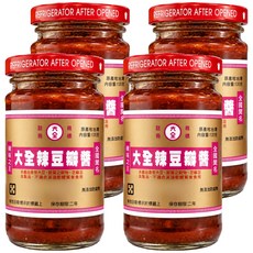 大全 辣豆瓣醬 小, 135g, 4罐