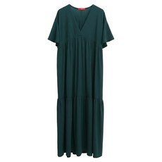 V領孕婦彈性連身裙