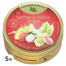 캐빈디쉬앤하비 리치 앤 멜론 캔디, 175g, 5개