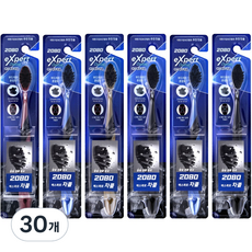 2080 엑스퍼트 차콜 칫솔 랜덤발송, 30개, 1개입