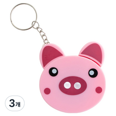 Yarna 動物捲尺 豬, 3個, 150cm