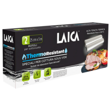 LAICA 萊卡 舒肥專用真空包裝袋捲型 2入 耐高溫120度 BPA Free 加厚設計, TR20002, 1盒
