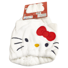 MARUSHIN 丸真 Hello Kitty 抗菌防臭吸水速乾浴帽 - 尺寸約20X45CM, 1個