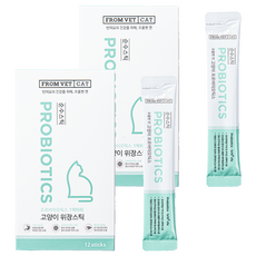 프롬벳 고양이 순수스틱 영양제, 12회분, 장건강/유산균, 2개