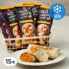 천일냉동 치킨 스파이시 커리 브리또 (냉동), 120g, 1개입, 15개